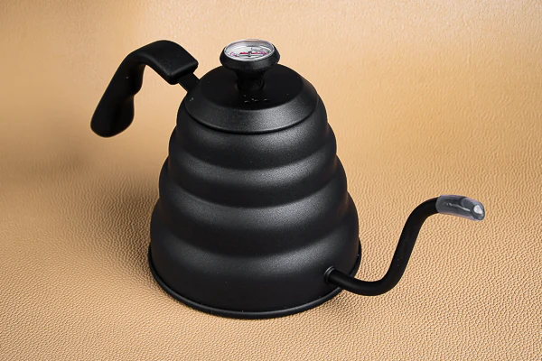 Black Gooseneck Kettle with Thermometer (for V60, Kalita, Drippers + Clever Cup) - Image 3