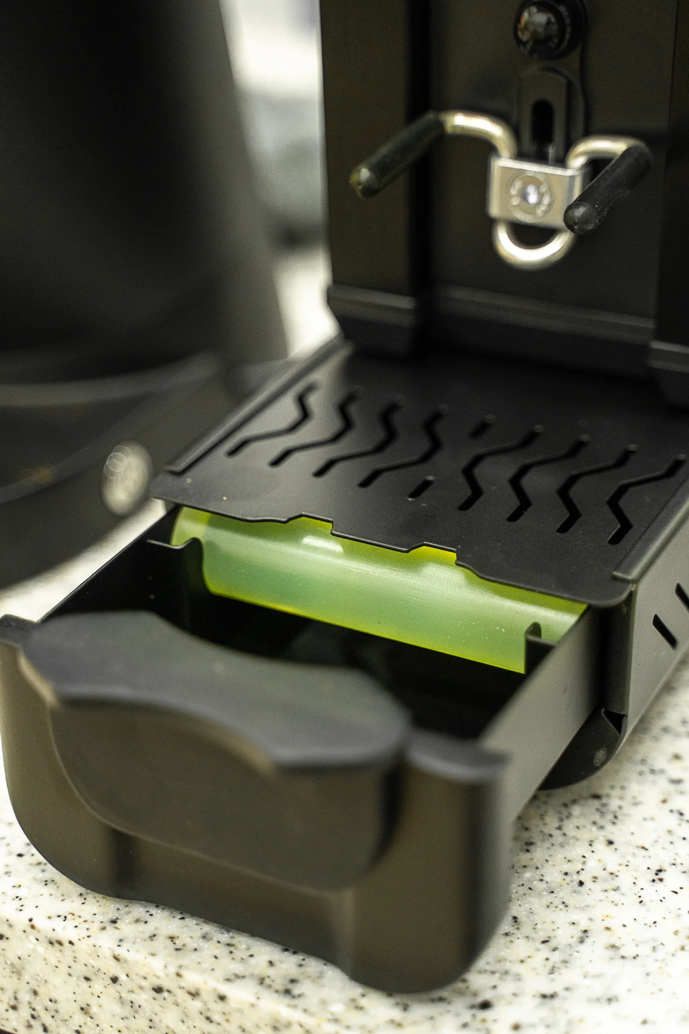 Classic Stainless Steel Knock Box with Pull Out Tray - Image 3