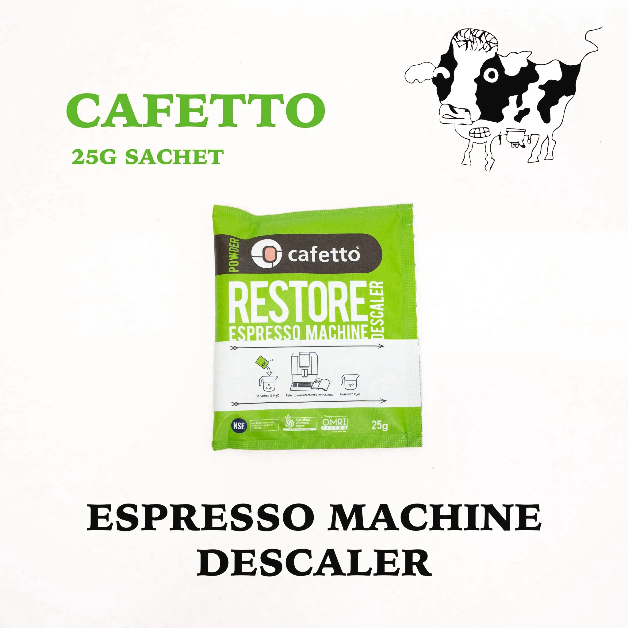Cafetto Renew Espresso Machine Descaler Sachet (25g x 4 or more) - Image 3