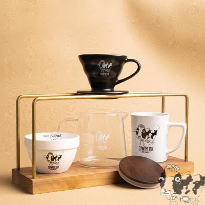 Coffee or Tea Glass Pot with Wooden Lid - Image 4