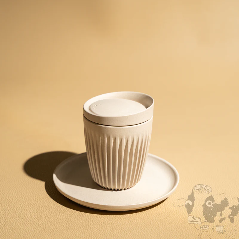 Huskee Cup 8OZ (Charcoal/Natural) - Image 3