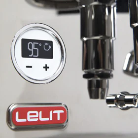 Lelit Bianca Pressure Profile Dual Boiler PID Rotary Pump Wood PL162T V3 Espresso Machine (Steel/Black/White) - Image 6