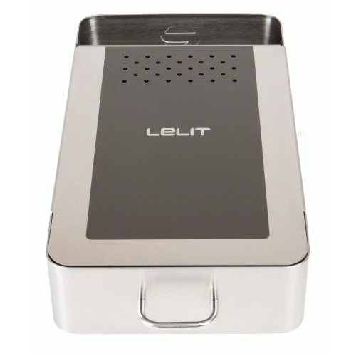 LELIT Rectangular Stainless Steel Knock Box with Pull out Drawer - Image 3