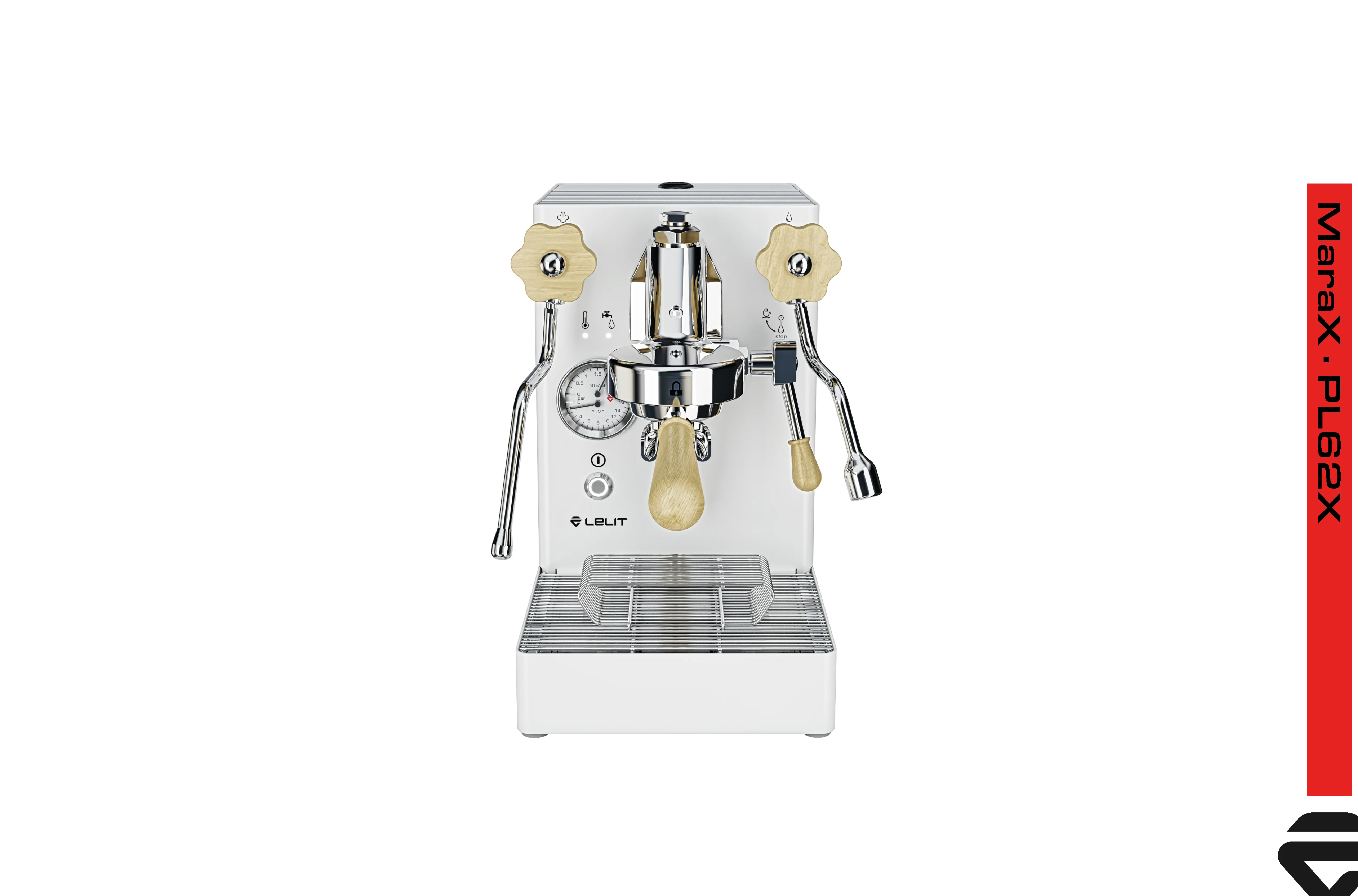 Lelit MARAX PL62X V2 E61 Heat Exchanger Coffee Espresso Machine (Steel/White/Black) - Image 5